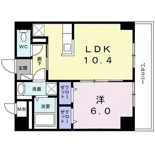 ラ メッゾ【4階】の間取り