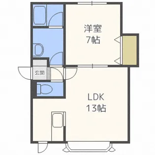 エスタシオンイカワII【3階】の間取り