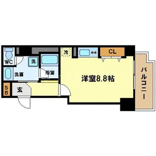 エスリード西本町【7階】の間取り