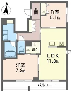 サンフェリーチェ小岩【2階】の間取り