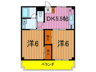 さくらハイツ【2階】の間取り