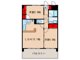 KS・WinHills.【5階】の間取り