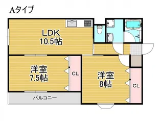 セルヴィ住吉川【5階】の間取り