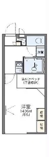 レオパレスマロンハイム【1階】の間取り