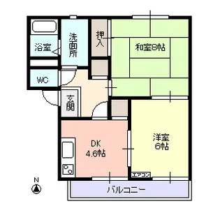 フレグランス ポワール【2階】の間取り