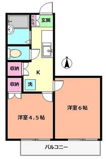 シャンポール加藤【2階】の間取り