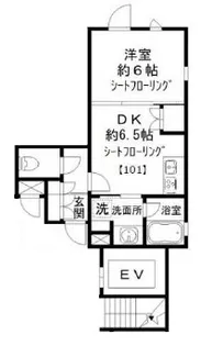Blue Hill Shimomeguro【1階】の間取り