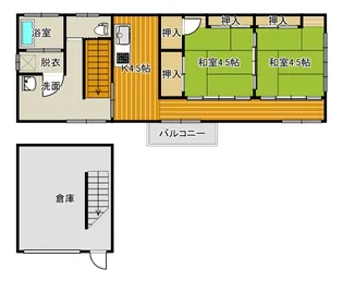 三久保492貸家【2階】の間取り