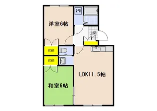 プレイスS【2階】の間取り