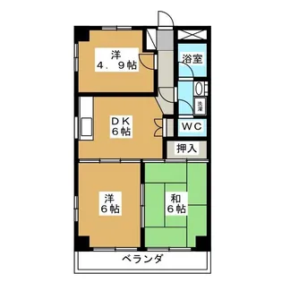 3DKの間取り画像