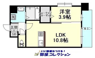 グランジャー小倉【6階】の間取り