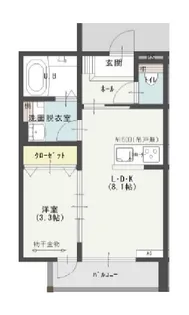 リュクス富ケ丘1丁目【2階】の間取り