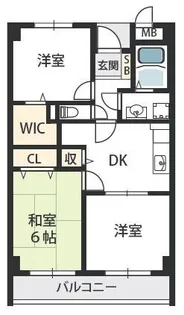 グランキーファー【6階】の間取り