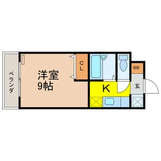 アベニュー野沢【3階】の間取り