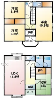 千葉県大網白里市北今泉【一戸建】の間取り