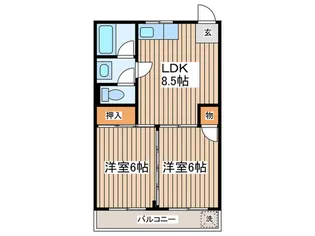 荒川ビル【4階】の間取り