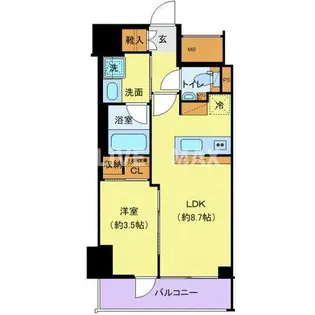 エステムプラザ赤羽アンダルシア【3階】の間取り