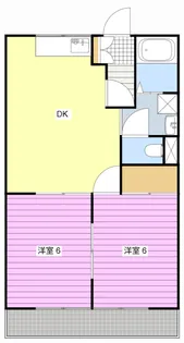 ハイツハカマタII【2階】の間取り