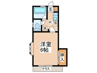 コゼットB【1階】の間取り