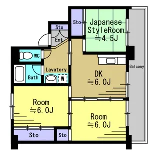 秋田県秋田市新屋松美町【マンション】の間取り