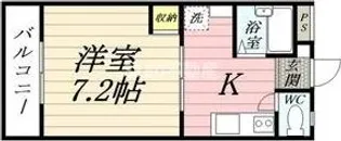 コーポグランデ立花【2階】の間取り