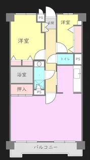 短期建て替え専用■ライオンズマンション本川越第2【8階】の間取り