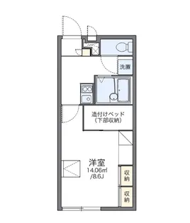 レオパレスルミエール【1階】の間取り