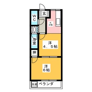コミュニティタウン89【2階】の間取り