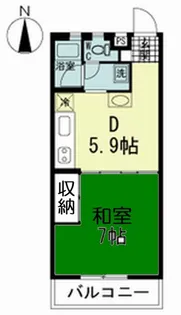 コーラルマンション【1階】の間取り