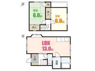 広島県広島市西区己斐大迫3【一戸建】の間取り