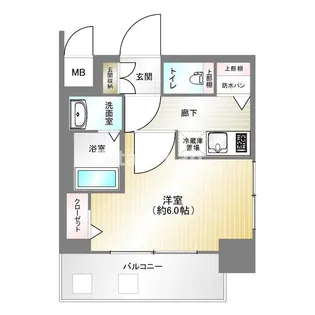 ファーストフィオーレ神戸スペラーレ【9階】の間取り