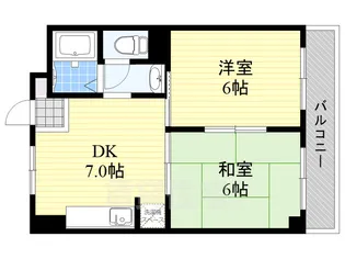 高木マンション【2階】の間取り