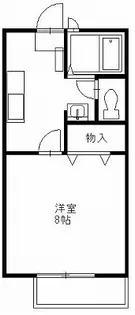 ハイツ・オーエムII【1階】の間取り