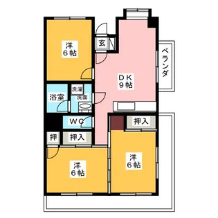 ニュー清水【2階】の間取り