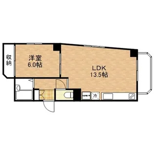 荒木ハイツ【6階】の間取り