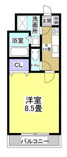 グリンデル ワルト【4階】の間取り