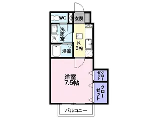 アン・フルールII【1階】の間取り