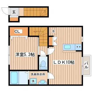 WIN TSUKINOKI【2階】の間取り