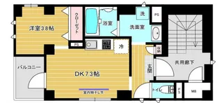 東京都文京区本駒込6【マンション】の間取り