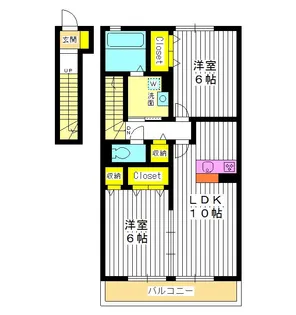 東京都練馬区旭町1【アパート】の間取り