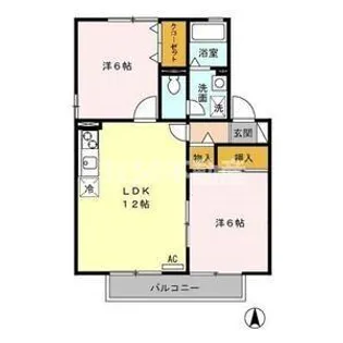 岐阜県岐阜市清本町7【アパート】の間取り