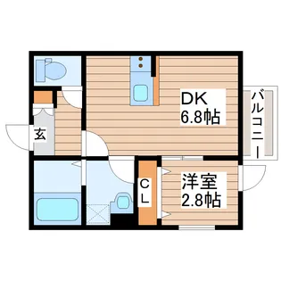 Swee’Pea卸町(スウィーピー卸町)【1階】の間取り