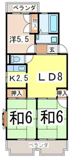 3LDKの間取り画像