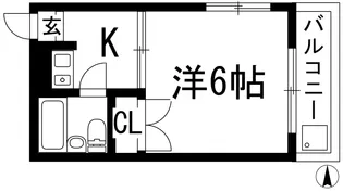 トマトハイツ【4階】の間取り