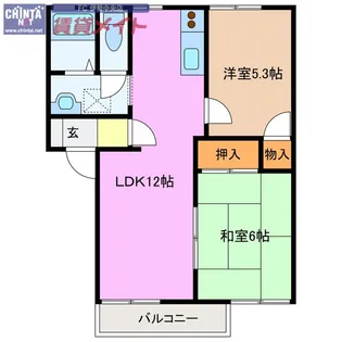 エントピア高丘【1階】の間取り