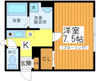 トレビュー松原【1階】の間取り