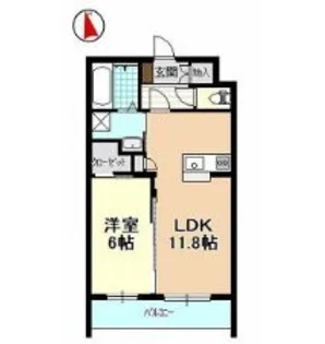 棒屋第17住吉ハイツ【4階】の間取り