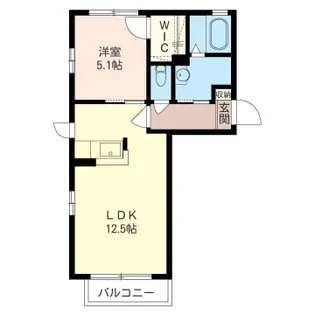 ラメゾンイッコクA【1階】の間取り