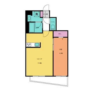 ラグゼナ平井サウス【2階】の間取り