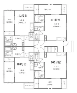 TOMORIE熊本駅南【1階】の間取り
